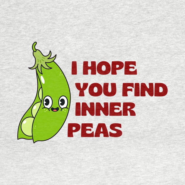 I Hope You Find Inner Peas | Cute Peas Pun by Allthingspunny